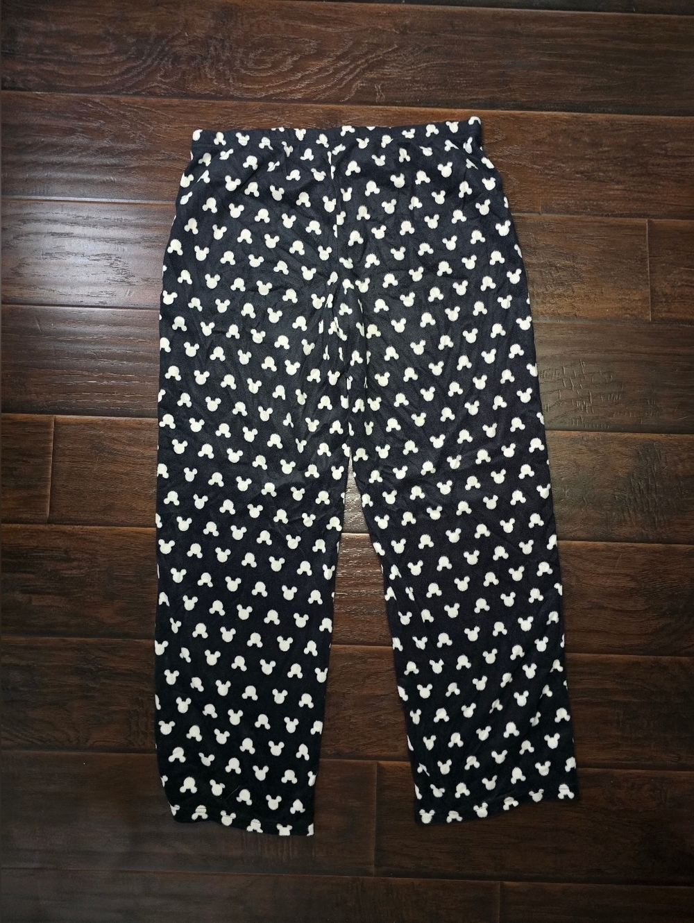 Disney Mickey Mouse Black White Fleece Lounge Pants XL
